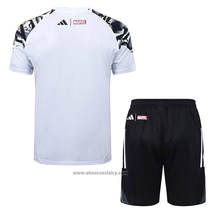 Tracksuit Real Madrid Short Sleeve 2025-2026 White - Shorts